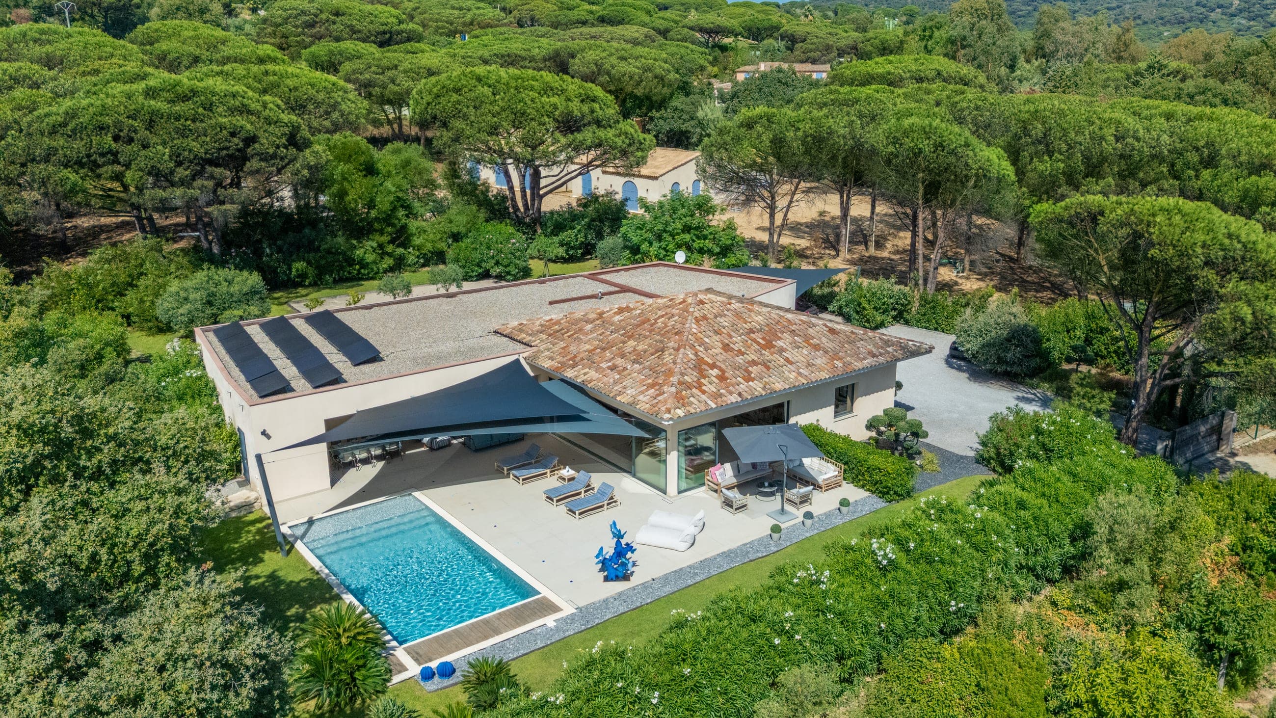 Villa Cycas, vue aérienne